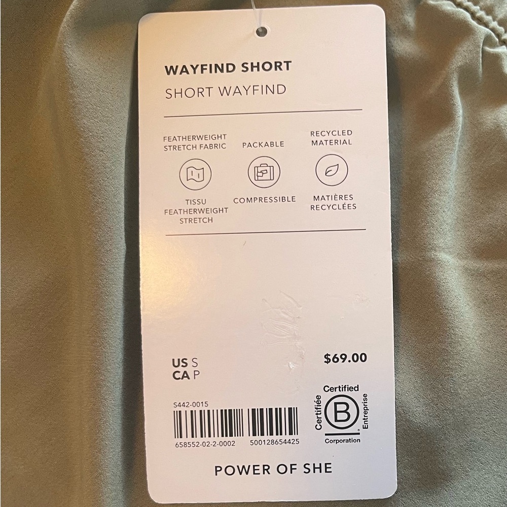 #6 NWT Athleta Wayfind High Rise 5” Short - Picture 4 of 4